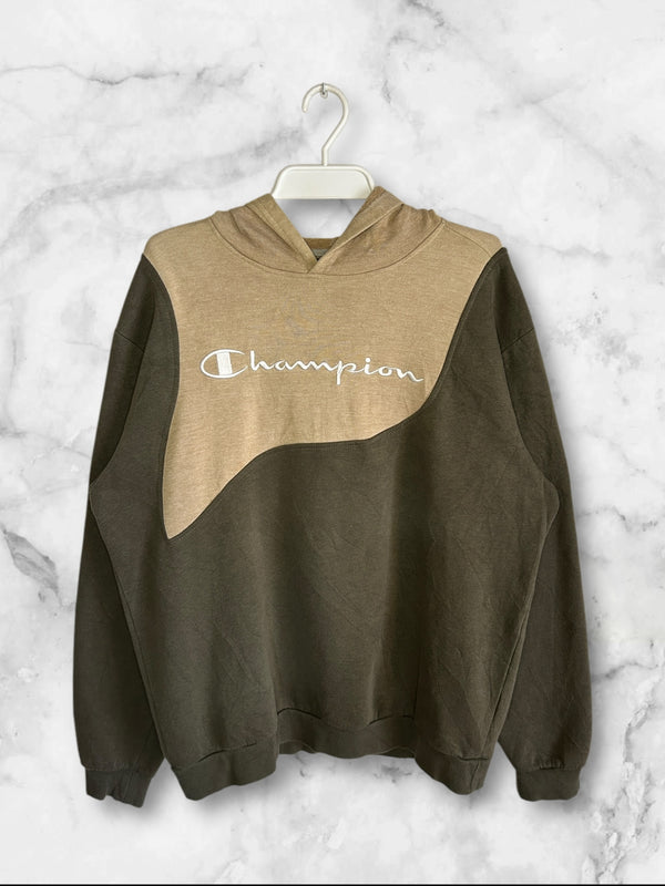 Reworked Champion hoodie vintage embroidered design