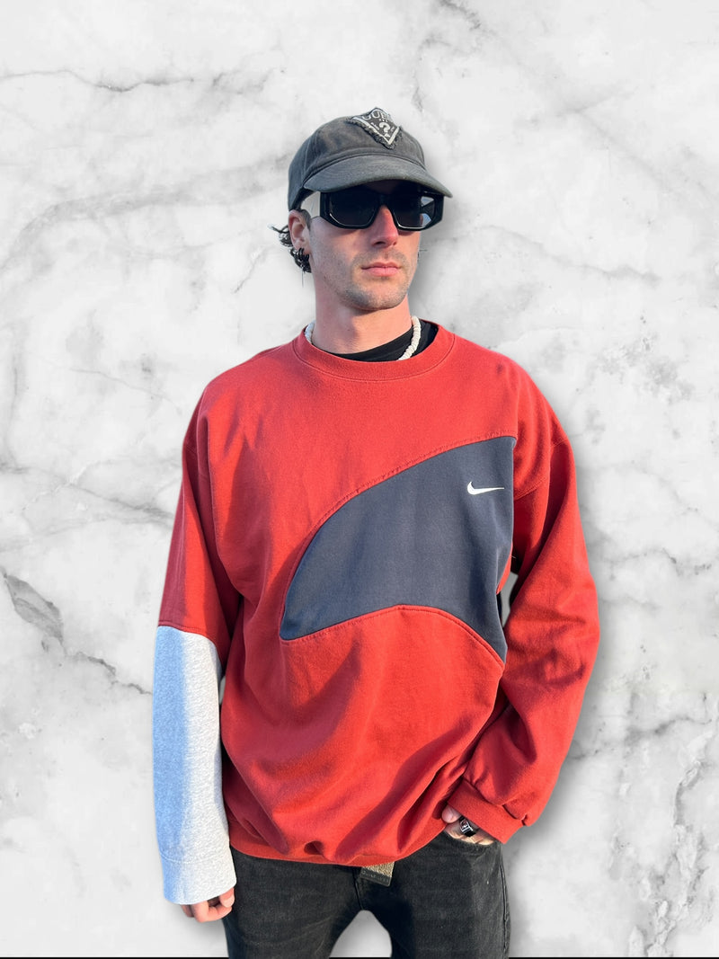 Nike reworked sweater Bold style | exclusive design